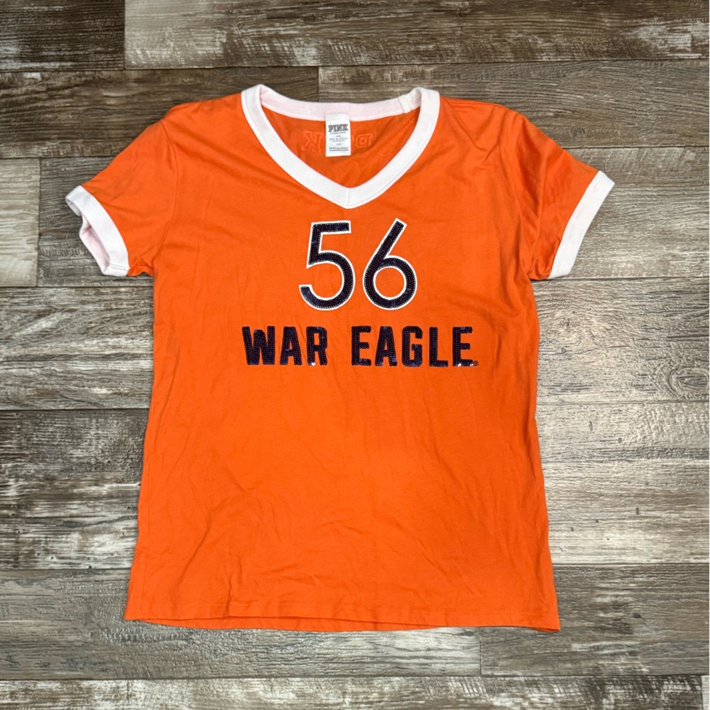 PINK Victoria's Secret Auburn University Tee Size LG